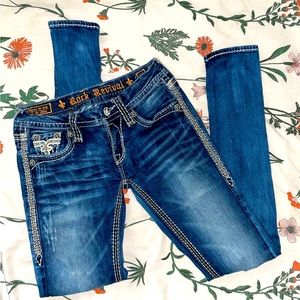 Low rise Rock Revival Skinny Jeans